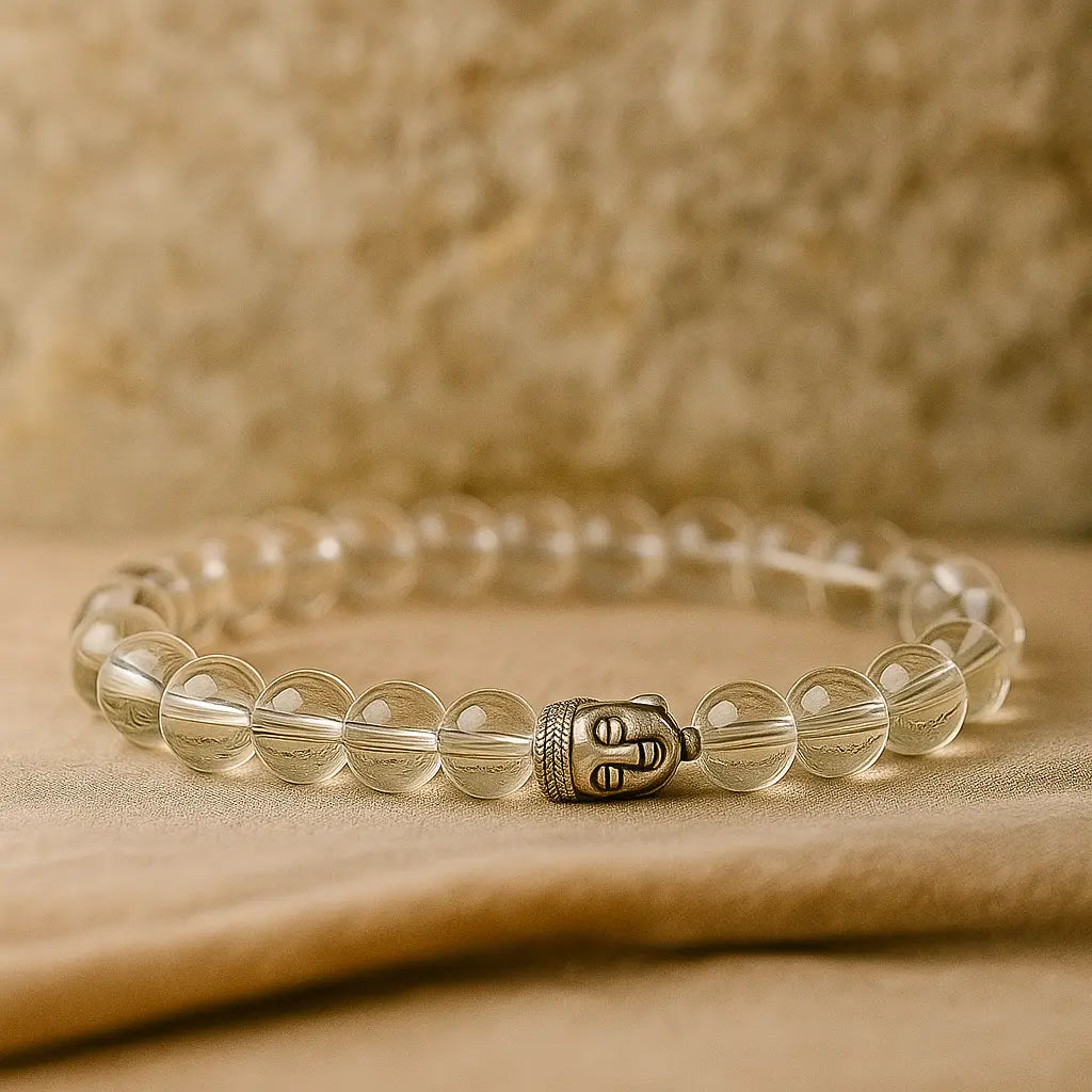 Positivity Attraction Sphatik Crystal Clear Quartz Bracelet