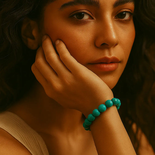 NEVINE Turquoise Firoza Crystal Bracelet