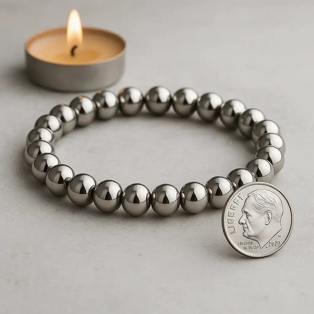 Money Maker Bracelet (Original Silver Hematite)