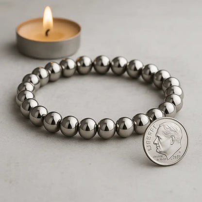 Money Maker Bracelet (Original Silver Hematite)