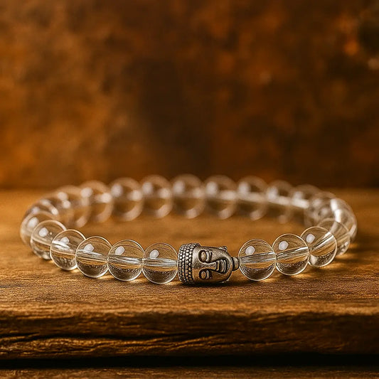 Positivity Attraction Sphatik Crystal Clear Quartz Bracelet
