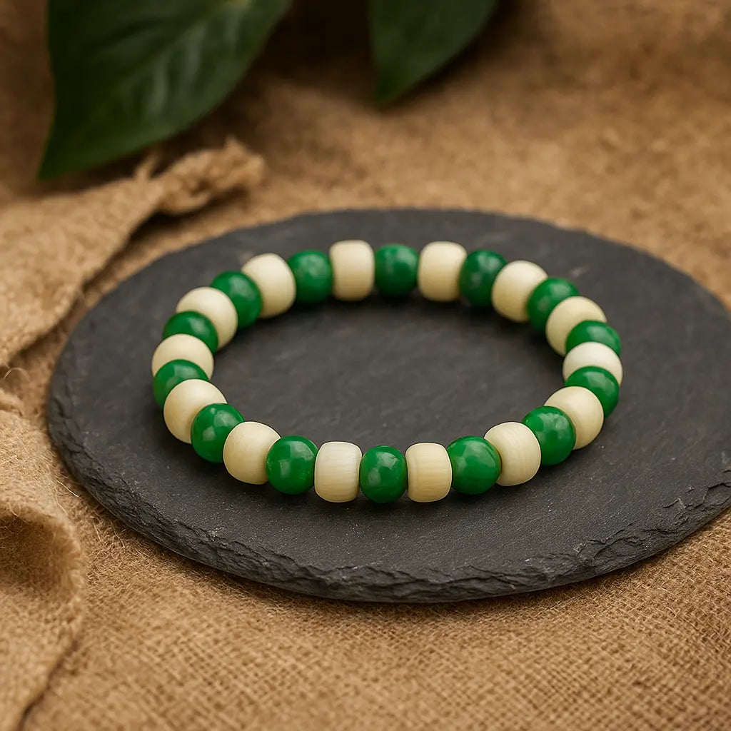 Green Aventurine With Tulsi Bracelet
