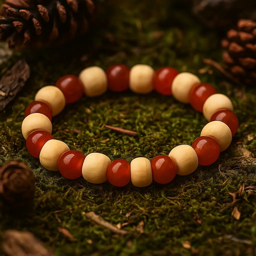 Carnelian with Tulsi Bracelet