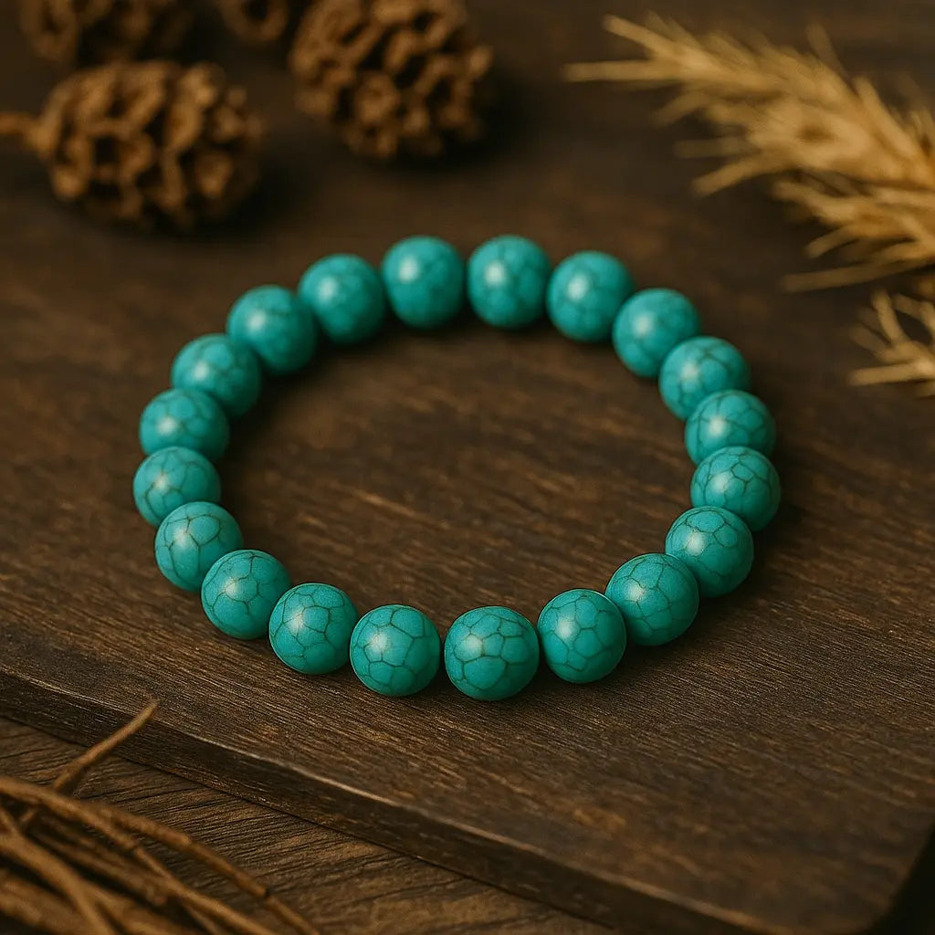 NEVINE Turquoise Firoza Crystal Bracelet
