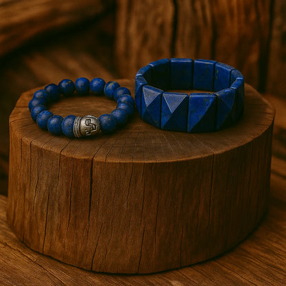 Lapis Lazuli Combo Bracelet